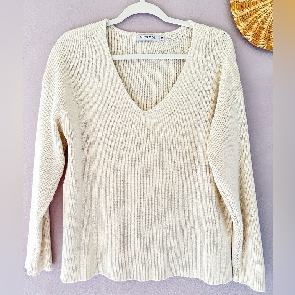 MISSLOOK Sweater Cozy Gilmore Girls Fall Cottagecore Size Medium